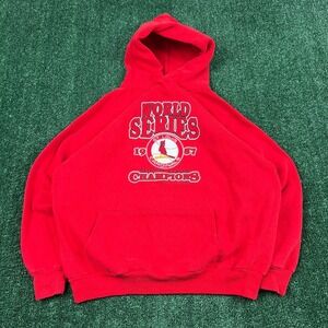 Vintage‎ St. Louis Cardinals MLB Baseball Hoodie Mens XL Boxy Champs 1987 80s